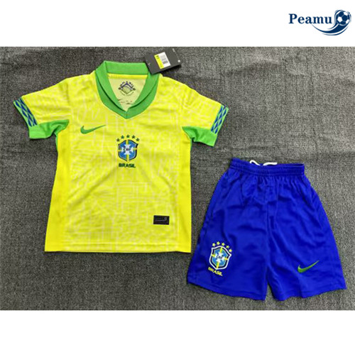 Comprar Camisola Futebol Brasil Crianças Principal Equipamento 2024-2025