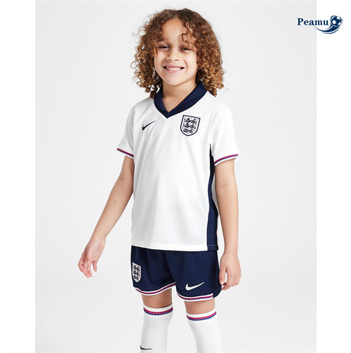 Criar Camisola Futebol Inglaterra Crianças Principal Equipamento Euro 2024-2025