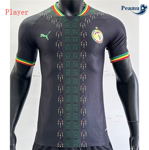 Criar Camisola Futebol Senegal Player Version Equipamento Preto 2023-2024