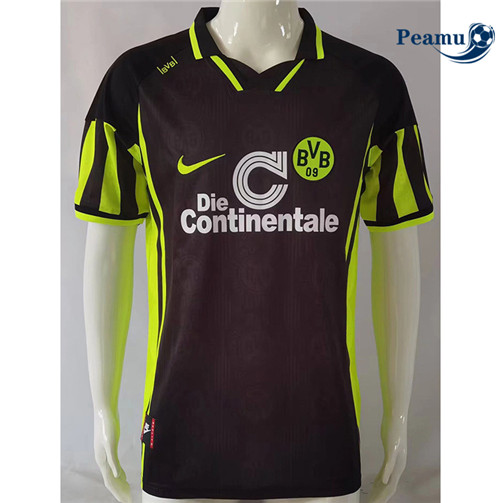 Novo Camisola Futebol Retrô Borussia Dortmund Segunda Equipamento 1996-97