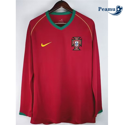 Comprar Camisola Futebol Retrô Portugal Principal Equipamento Manga Comprida 2006