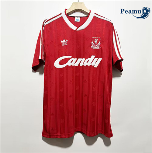 Criar Camisola Futebol Retrô Liverpool Principal Equipamento 1988-89