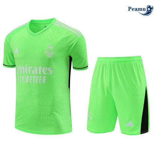 Criar Camisola Kit Equipamento Training Real Madrid Portero + Calcoes verde 2024