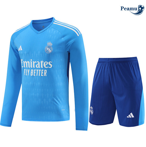 Comprar Camisola Kit Equipamento Training Real Madrid Portero + Calcoes azul 2024