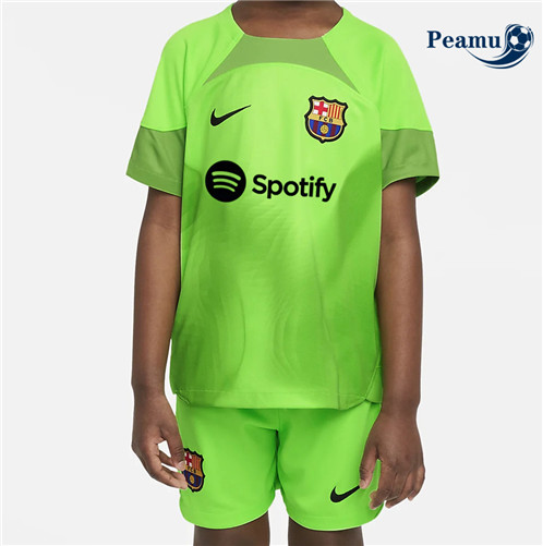 Camisola Futebol Barcelona Crianças Goleiro Verde 2022-2023 pt228229
