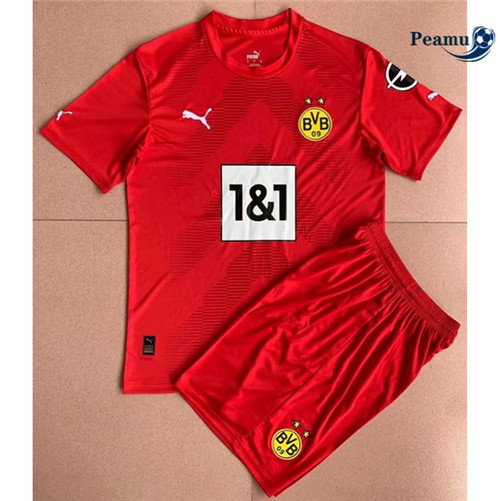 Camisola Futebol Borussia Dortmund Crianças Goleiro Vermelho 2022-2023 pt228234