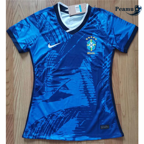 Camisola Futebol Brasil Femme Azul 2022-2023 pt229149