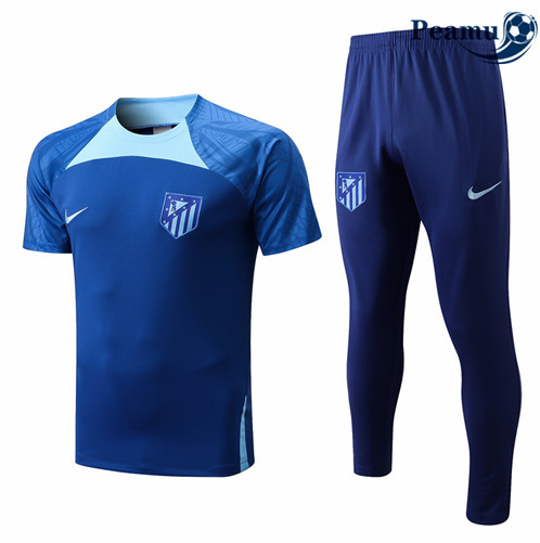 Camisola Futebol Kit Entrainement foot Atletico Madrid + Pantalon Azul 2022-2023 pt228373