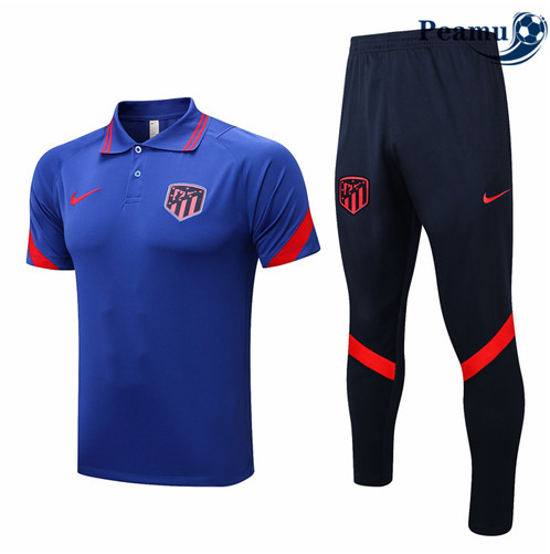 Camisola Futebol Kit Entrainement foot Polo Atletico Madrid + Pantalon 2022-2023 pt228376