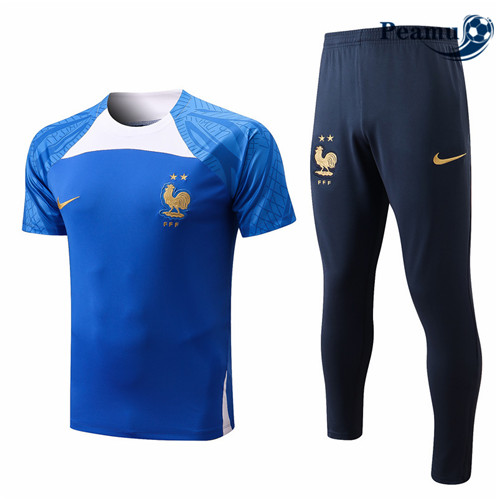 Camisola Futebol Kit Entrainement foot França + Pantalon Azul 2022-2023 pt228424