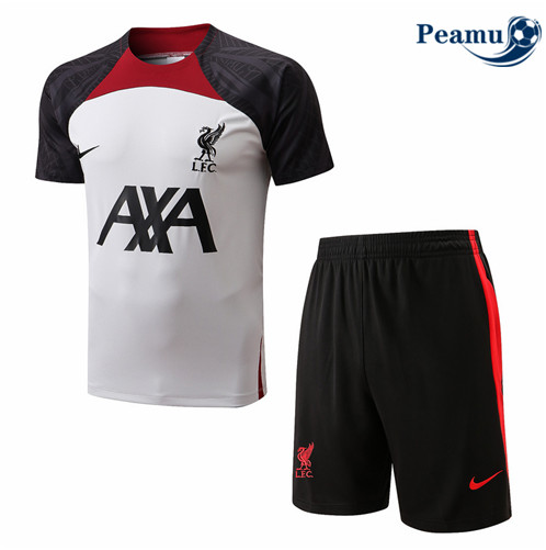 Camisola Futebol Kit Entrainement foot Liverpool + Pantalon Branco 2022-2023 pt228438