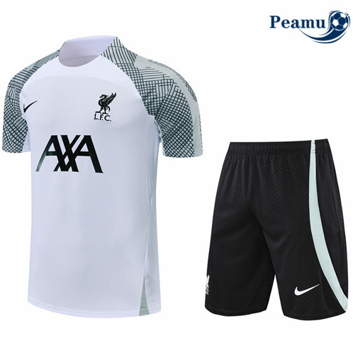Camisola Futebol Kit Entrainement foot Liverpool + Pantalon Branco 2022-2023 pt228439