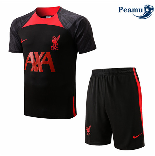 Camisola Futebol Kit Entrainement foot Liverpool + Pantalon Preto 2022-2023 pt228440