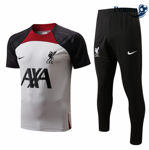 Camisola Futebol Kit Entrainement foot Liverpool + Pantalon Branco 2022-2023 pt228441