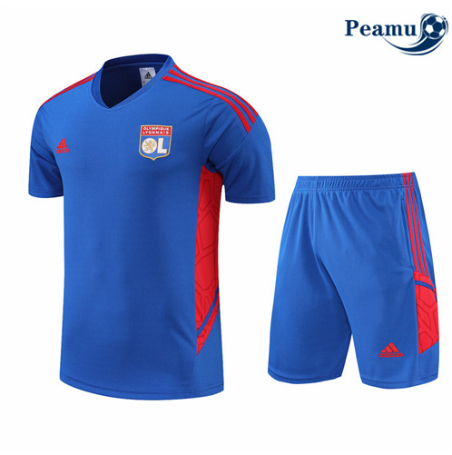 Camisola Futebol Kit Entrainement foot Lyon + Pantalon Azul 2022-2023 pt228454