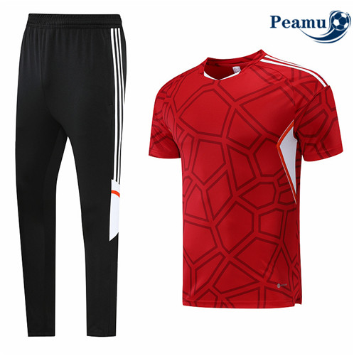 Camisola Futebol Kit Entrainement foot Sem logotipo da marca + Pantalon Vermelho 2022-2023 pt228496