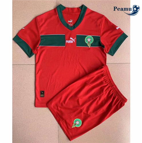Camisola Futebol Marrocos Crianças Principal 2022-2023 pt228296