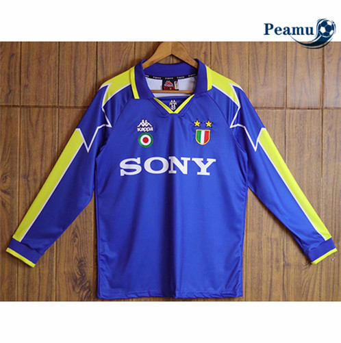 Camisola Futebol Retro Juventus Principal Equipamento Manga Comprida 199697 pt228156
