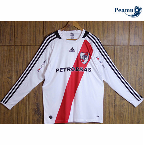 Camisola Futebol Retro River Plate Principal Equipamento Manga Comprida 2009 pt228206
