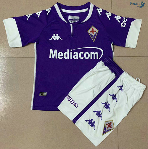 Peamu - Camisola Futebol Fiorentina Crianças Principal Equipamento 2020-2021