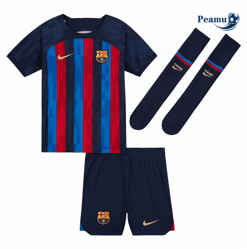 Peamu - Camisola Futebol Barcelona Crianças Principal Equipamento 2022-2023