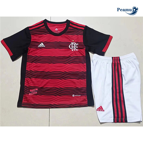 Peamu - Camisola Futebol Flamengo Crianças Principal Equipamento 2022-2023