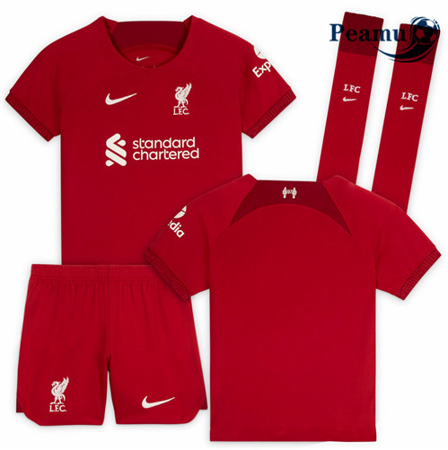 Peamu - Camisola Futebol Liverpool Crianças Principal Equipamento 2022-2023