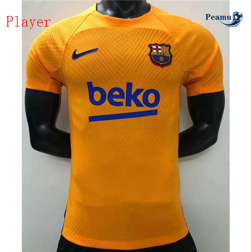 Peamu - Camisola Futebol Barcelona Player Version training Amarelo 2022-2023