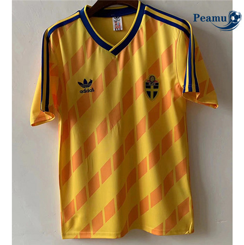 Peamu - Camisola Futebol Retro Suecia Principal Equipamento 1998