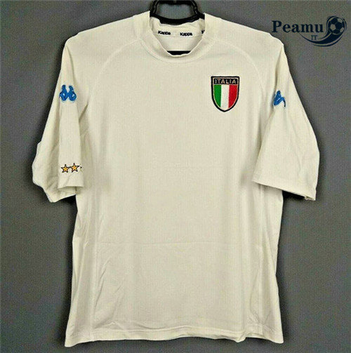 Camisola Futebol Italia Alternativa Equipamento Branco 2000