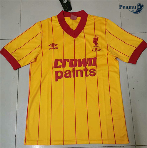Camisola Futebol Liverpool Champions League Amarelo 1981-84