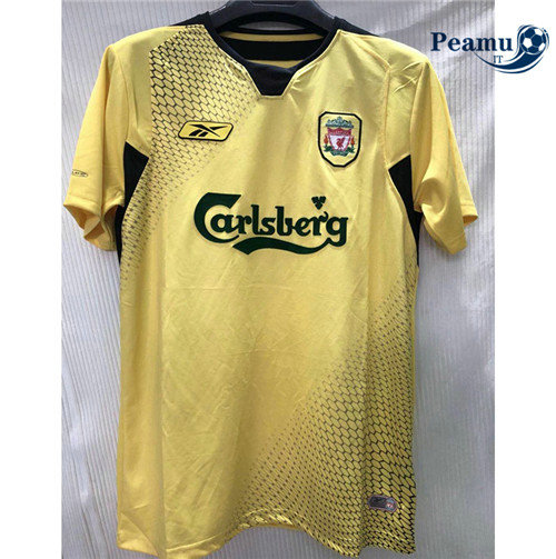 Camisola Futebol Liverpool Amarelo 2004-05