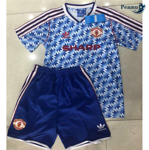 Camisola Futebol Manchester United Crianças Alternativa Equipamento 1990-92