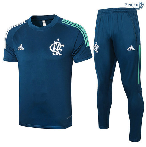 Kit Camisola Entrainement Flamengo + Pantalon Azul Marinho 2020-2021