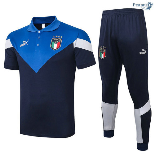 Kit Camisola Entrainement POLO Italia + Pantalon Azul 2020-2021