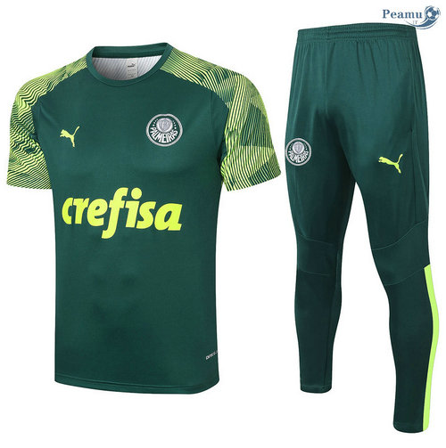Kit Camisola Entrainement Palmeiras + Pantalon Verde Scuro 2020-2021