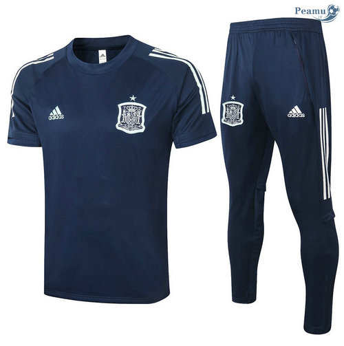 Kit Camisola Entrainement Espanha + Pantalon Azul Marinho 2020-2021