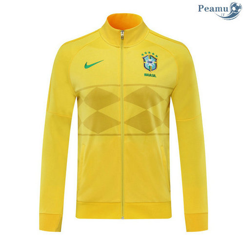 Jaqueta Futebol Brasil Amarelo 2020-2021
