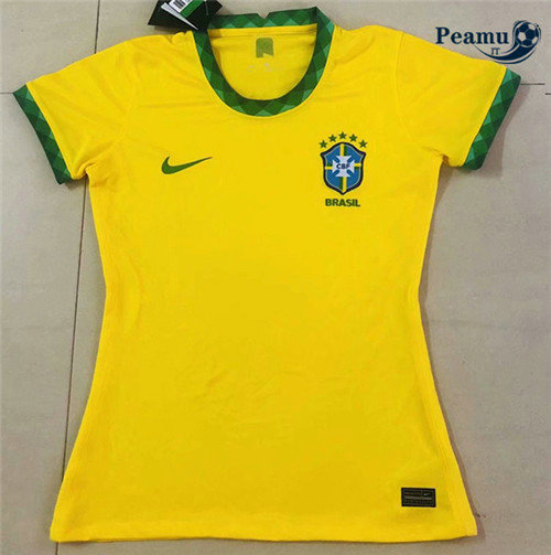 Camisola Futebol Brasil Mulher Principal Equipamento 2020-2021
