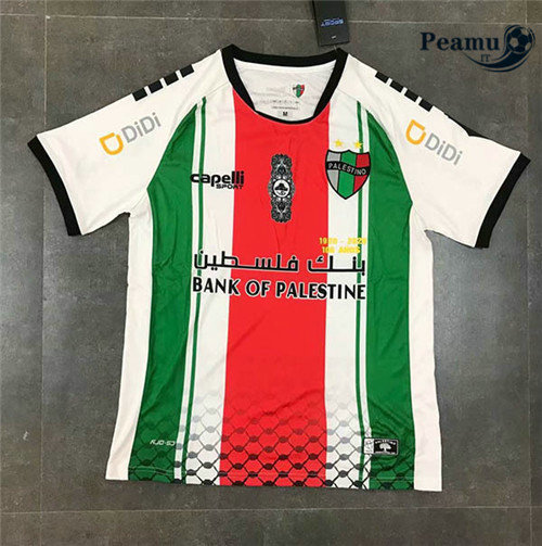 Camisola Futebol Palestina Alternativa Equipamento Branco 2020-2021