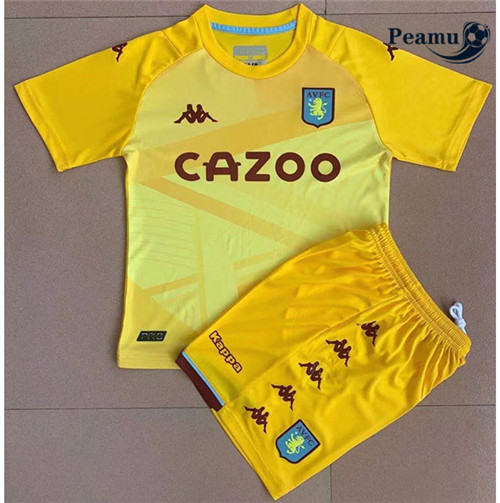 Peamu - Camisola Futebol Aston Villa Crianças Gardien de but 2021-2022