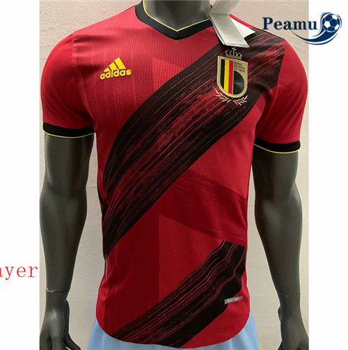 Peamu - Camisola Futebol Bélgica Player Version Principal Equipamento 2020-2021