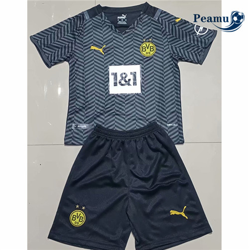 Peamu - Camisola Futebol Borussia Dortmund Crianças Alternativa Equipamento 2021-2022