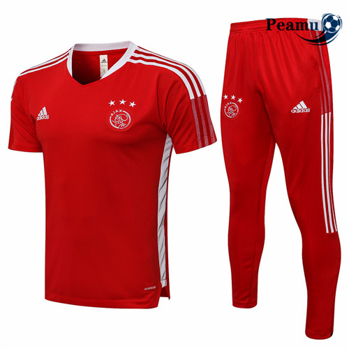 Peamu - Kit Camisola Entrainement foot Ajax + Pantalon Vermelho 2021-2022