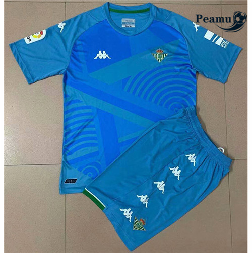 Peamu - Camisola Futebol Real Betis Crianças Gardien de but Azul 2021-2022