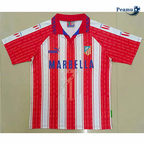 Peamu - Camisola Futebol Retro Atletico Madrid Principal Equipamento 1995-96