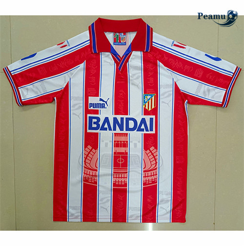Peamu - Camisola Futebol Retro Atletico Madrid Principal Equipamento 1996-97