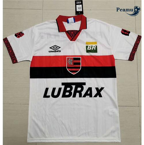 Peamu - Camisola Futebol Retro Flamengo Alternativa Equipamento 1995-96