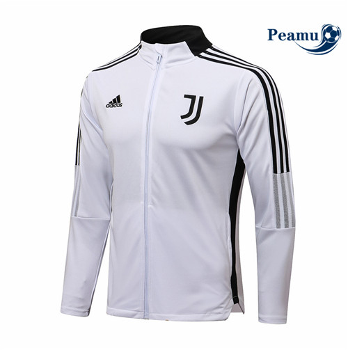 Jaqueta Futebol Juventus Branco/Preto 2021-2022