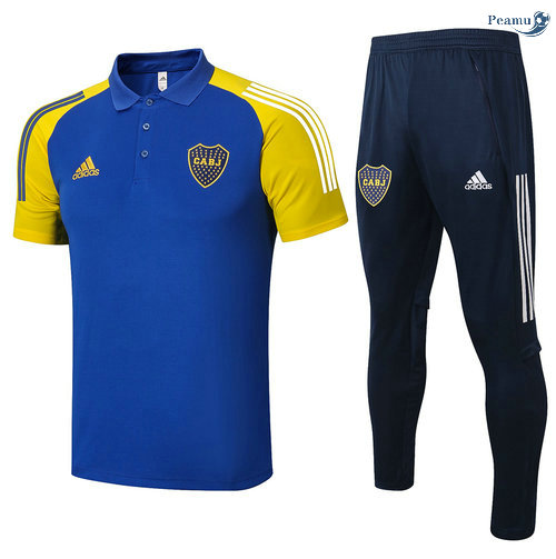 Peamu - Kit Camisola EntrainementPOLO Boca Juniors + Pantalon Azul 2021-2022